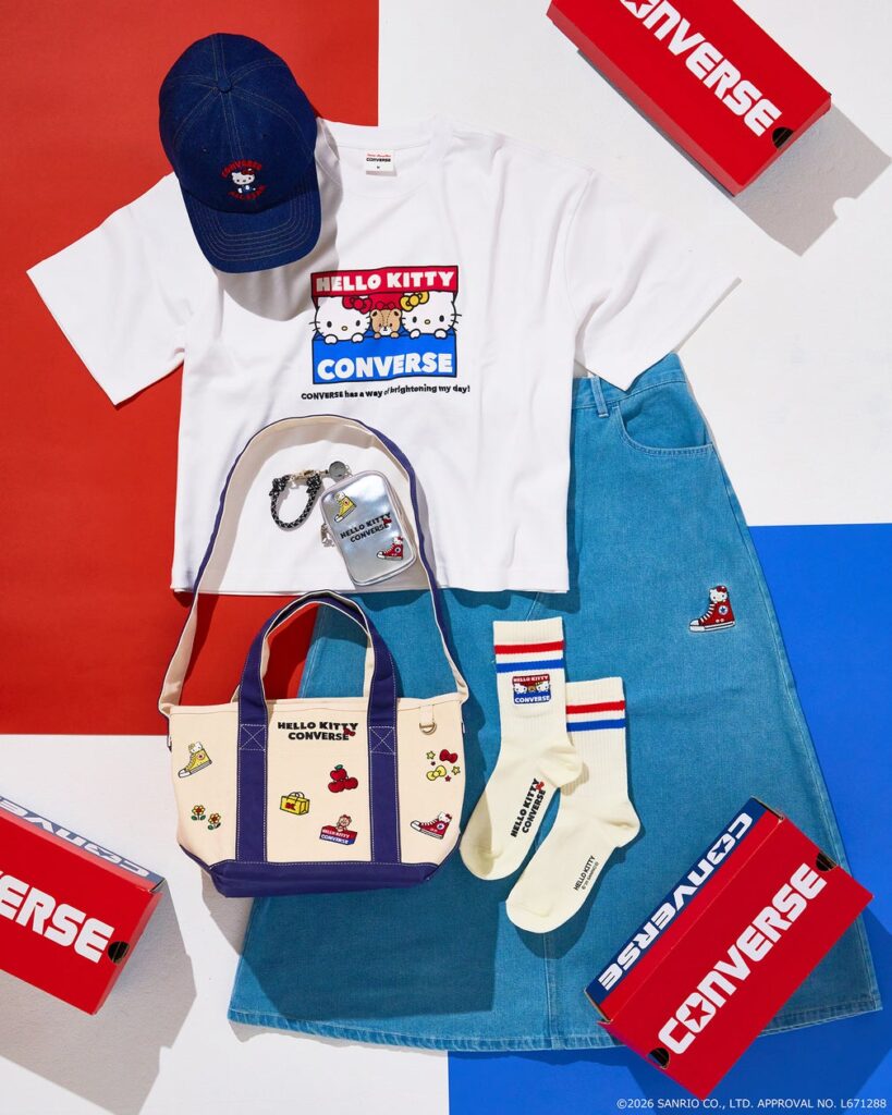 PLAZA限定！クラシックでカジュアルな「CONVERSE×HELLO KITTY」アパレルコレクション発売 | 株式会社スタイリングライフ・ホールディングス　プラザスタイル カンパニーのプレスリリース