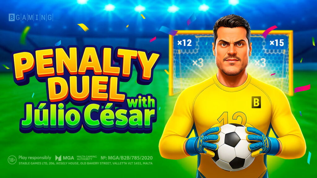 BGamingがブラジルのレジェンド、ジュリオ・セザールとタッグを組み、サッカーをテーマにした「Penalty Duel」をリリース|Yogonet International BGamingがブラジルのレジェンド、ジュリオ・セザールとタッグを組み、サッカーをテーマにした「Penalty Duel」をリリース|Yogonet International