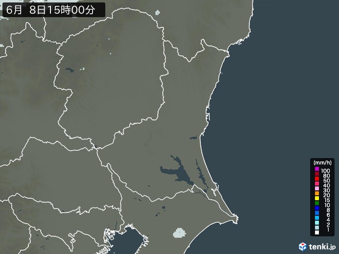 茨城県の過去の雨雲レーダー(2026年06月08日) – 日本気象協会 tenki.jp 茨城県の雨雲レーダー(2026年06月08日)