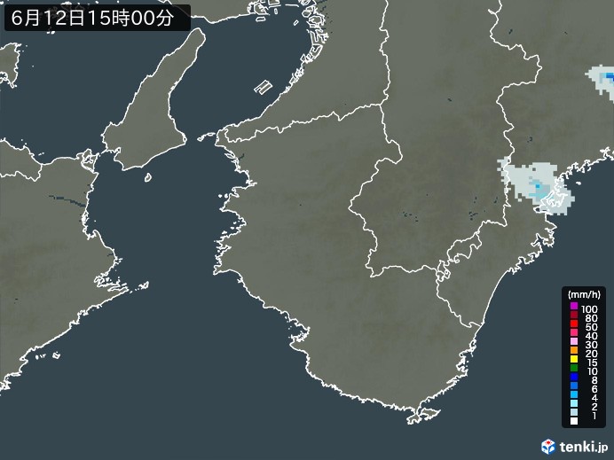 和歌山県の過去の雨雲レーダー(2026年06月12日) – 日本気象協会 tenki.jp 和歌山県の雨雲レーダー(2026年06月12日)