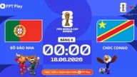ポルトガル対コンゴ民主共和国の試合のライブ配信リンク(VTV3、6月18日午前0時開始、グループK、2026年ワールドカップ)