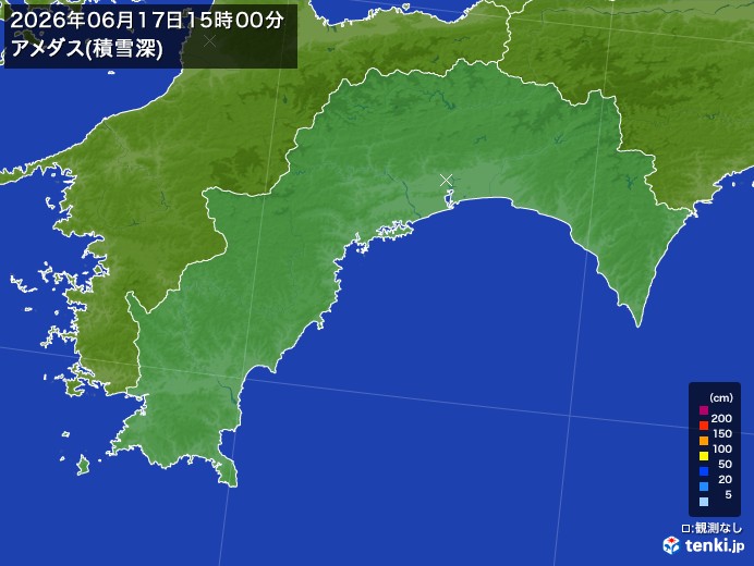 高知県の過去のアメダス実況(2026年06月17日)(積雪深) – 日本気象協会 tenki.jp 高知県の過去のアメダス実況(2026年06月17日)(積雪深) - 日本気象協会 tenki.jp