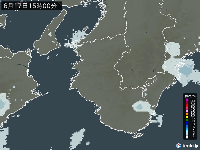 和歌山県の過去の雨雲レーダー(2026年06月17日) – 日本気象協会 tenki.jp 和歌山県の雨雲レーダー(2026年06月17日)