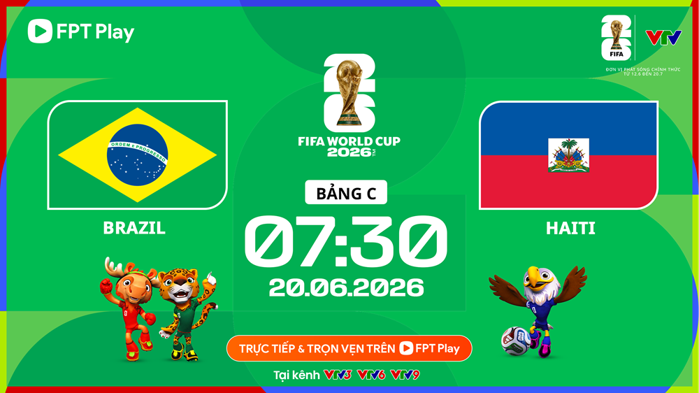 ブラジル対ハイチ戦(6月20日午前7時30分開始)のライブ配信リンク - 2026年ワールドカップ グループC - 画像1