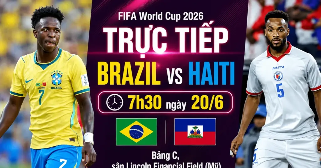 サッカー速報 ブラジル 2-0 ハイチ(前半):ブラジルが試合を支配、クーニャが2得点 Vietnam.vn - Nền tảng quảng bá Việt Nam
