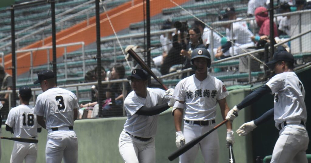 沖尚の左腕・末吉はＤＨ　初戦2回戦で沖縄水産と対戦　高校野球夏の選手権沖縄大会