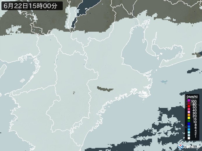三重県の過去の雨雲レーダー(2026年06月22日) – 日本気象協会 tenki.jp 三重県の雨雲レーダー(2026年06月22日)