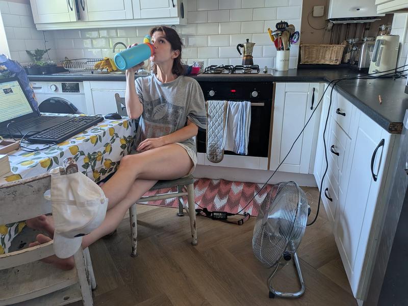 Woman in UK heatwave