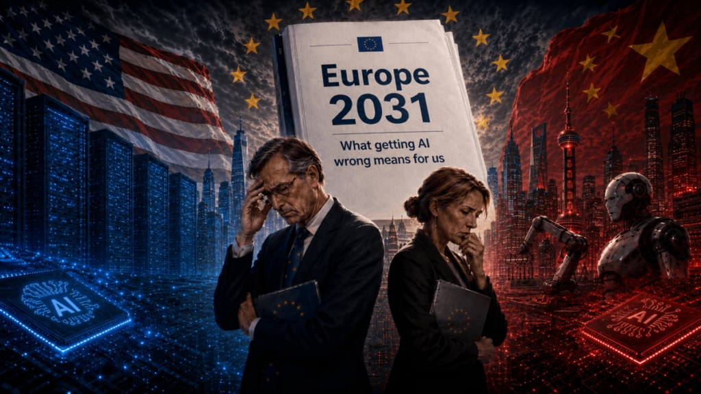 2031年、欧州はAI競争に敗れて帝国の属州になる──欧州を揺らした未来予測「Europe 2031」が日本に突きつける問い 【生成AI事件簿】先端AIを持たない日本が欧州の二の舞を避けるには、シナリオが描く計算資源格差と米中依存の悪循環(1/6) | JBpress (ジェイビープレス)