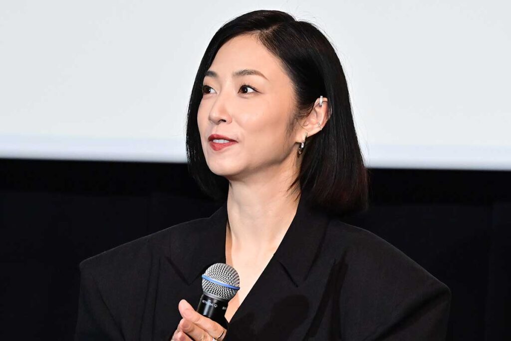 MEGUMI、プロデュース映画がイタリア映画祭で2冠「泣きました」 木村太一監督も家族に感謝 | ENCOUNT 公開記念舞台あいさつに登壇したMEGUMI【写真:ENCOUNT編集部】