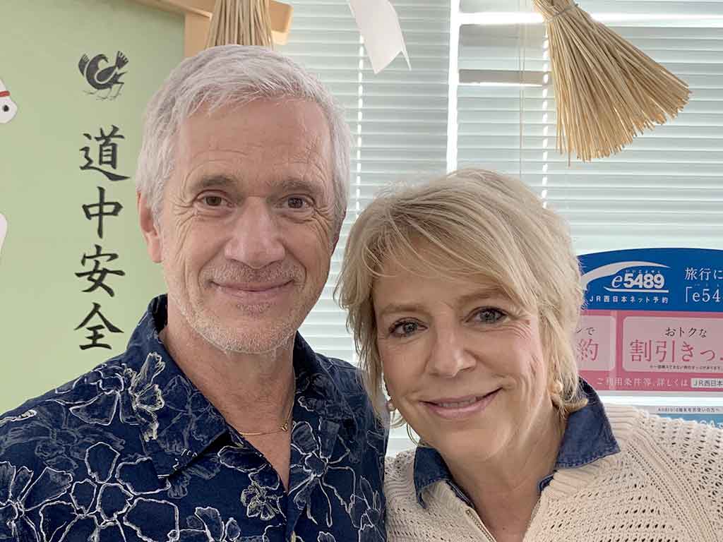 ルクセンブルクから来た（左から）ガストールさんとマリーポールさん【写真：Hint-Pot編集部】