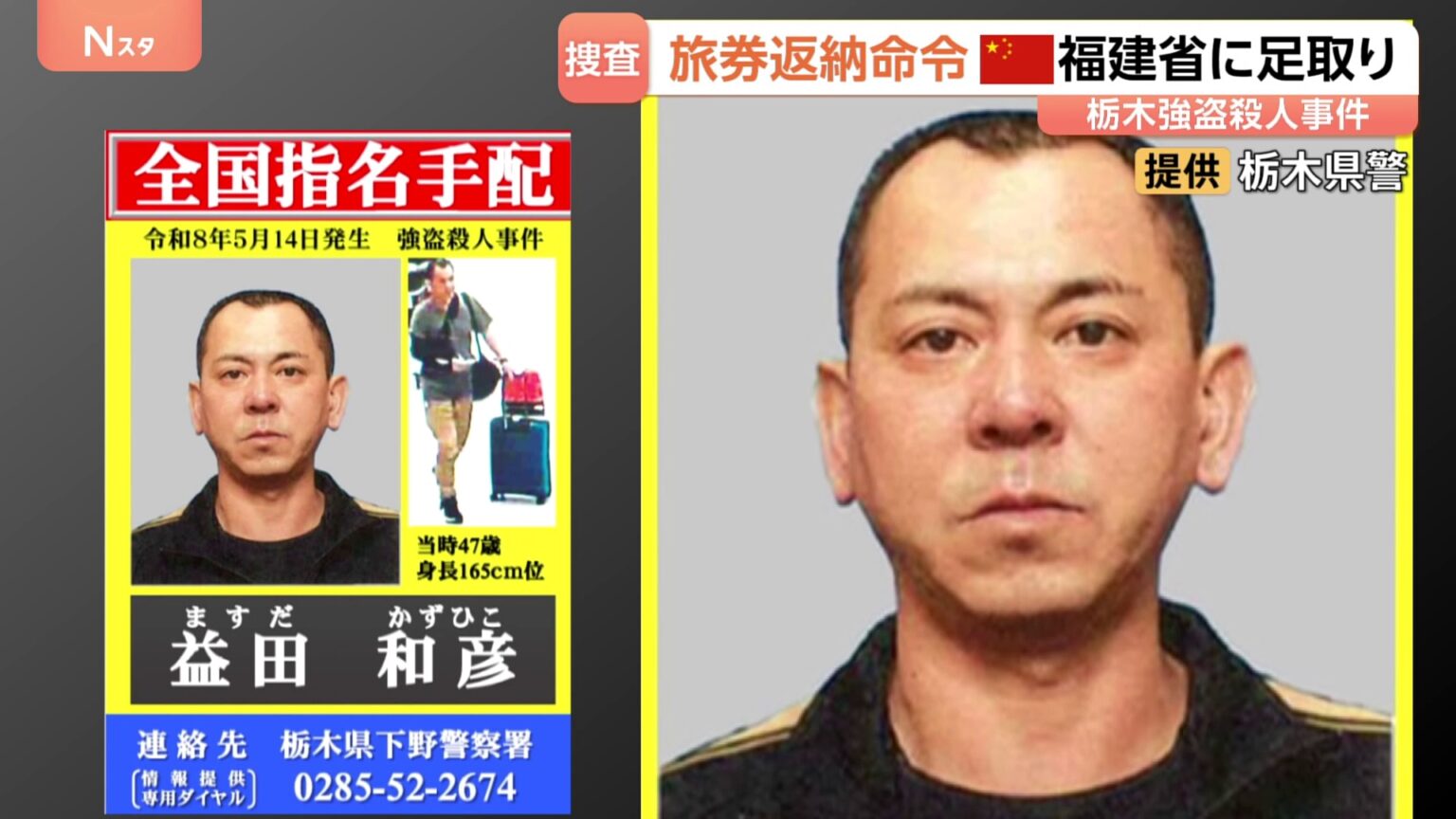 栃木県上三川町強盗殺人事件　外務省が公開手配の“主導役”に旅券返納命令　今月24日までに返納なければ「パスポート失効」（TBS NEWS DIG Powered by JNN）