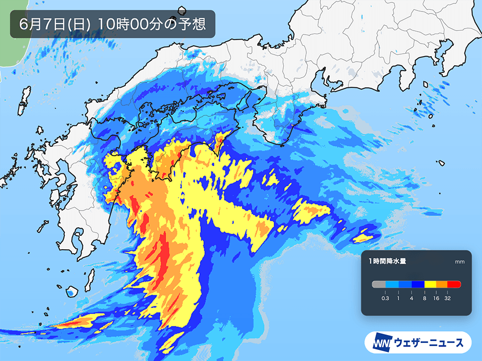 西日本の太平洋側で非常に激しい雨 土砂災害や河川の増水等に警戒 – ウェザーニュース ウェザーニュース