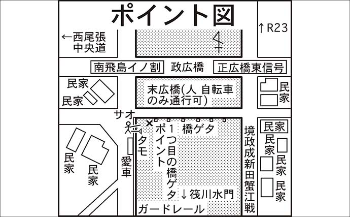 ウナギ釣り釣果レポート：河川の橋ゲタ周りを狙って本命3匹キャッチ成功【筏川・愛知】