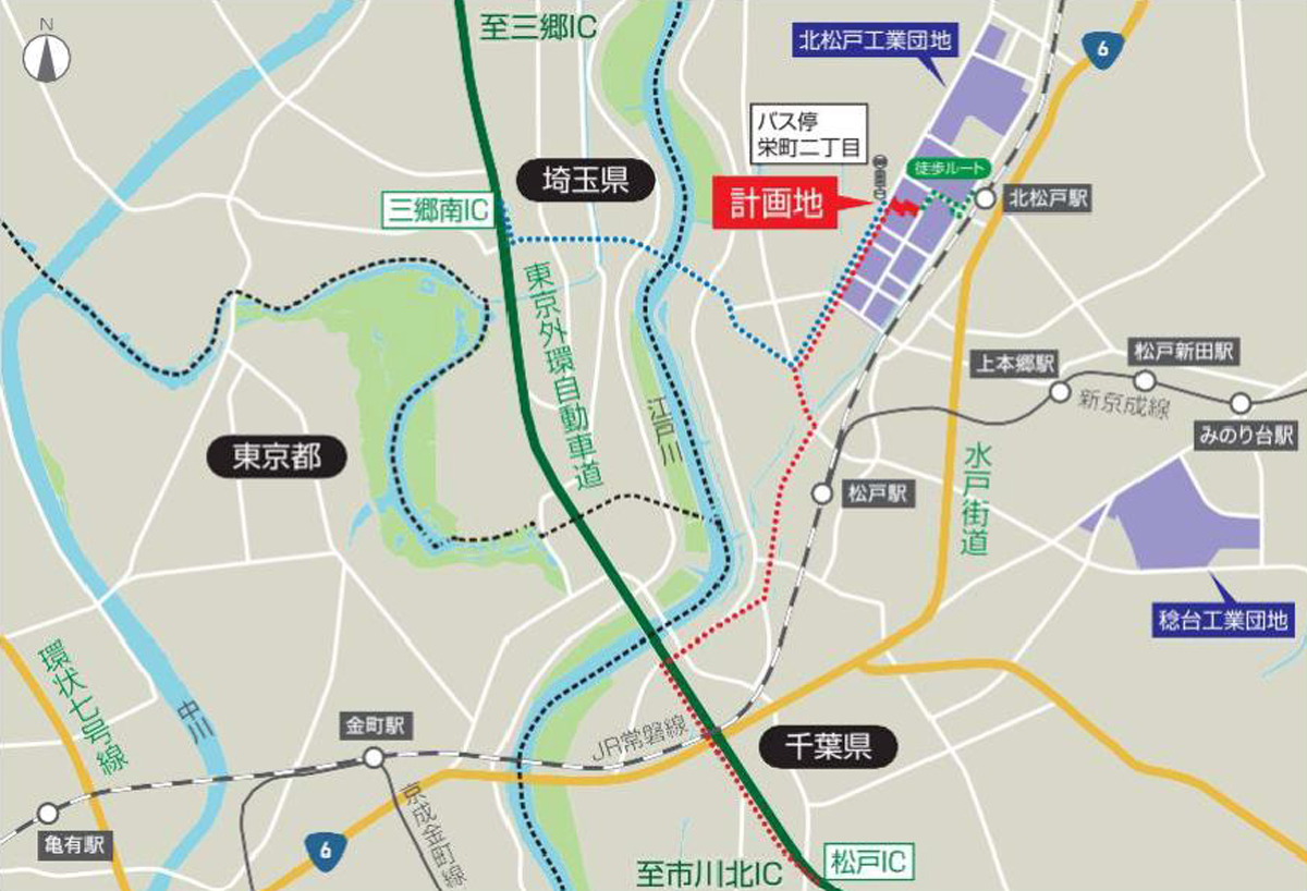 20260618sa04 - サンケイビル／千葉県松戸市で3.4万m2冷凍冷蔵対応物流施設を着工