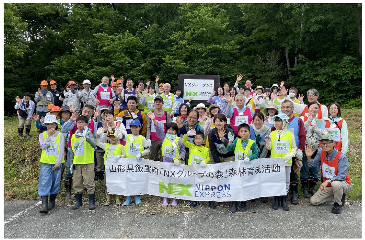 20260624nx01 - NXHD／山形県飯豊町の「NXグループの森」で37回目の森林育成活動を実施
