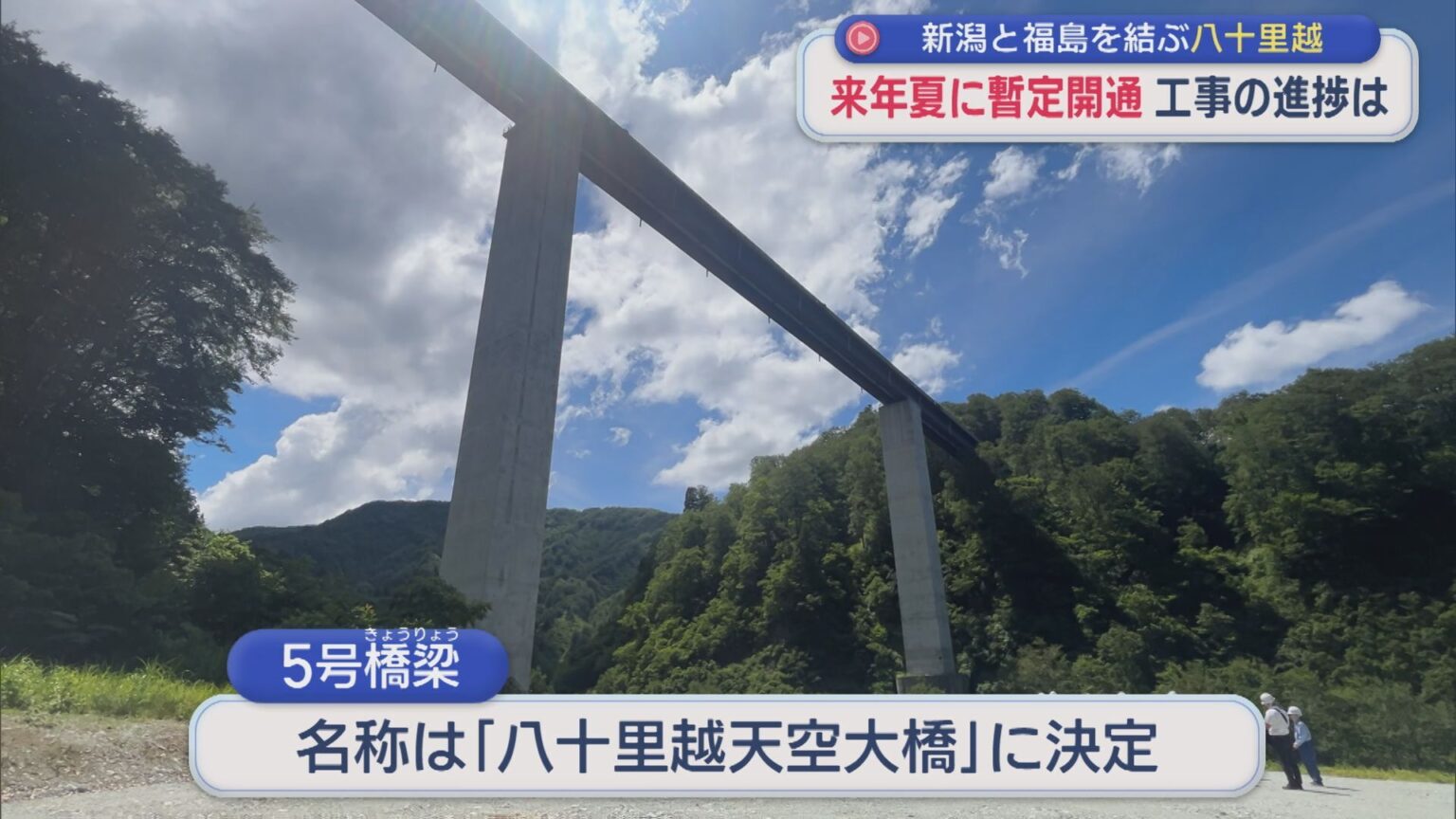 新潟と福島を結ぶ「八十里越」2027年夏に暫定開通 工事の進捗は【新潟】（UX新潟テレビ21） - Yahoo!ニュース