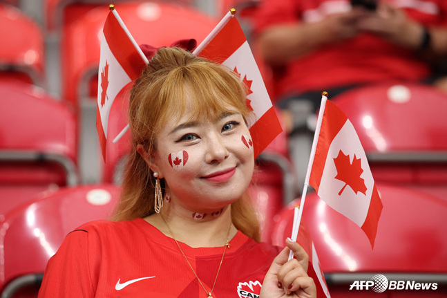 カナダのサッカーファン。 /AFPBBNews=ニュース1