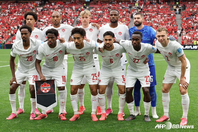 サッカーカナダ代表。 /AFPBBNews=ニュース1