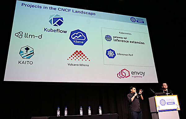 冒頭の挨拶で紹介された生成AI向けのCNCFプロジェクト。サンドボックスとしてホストされているものもある