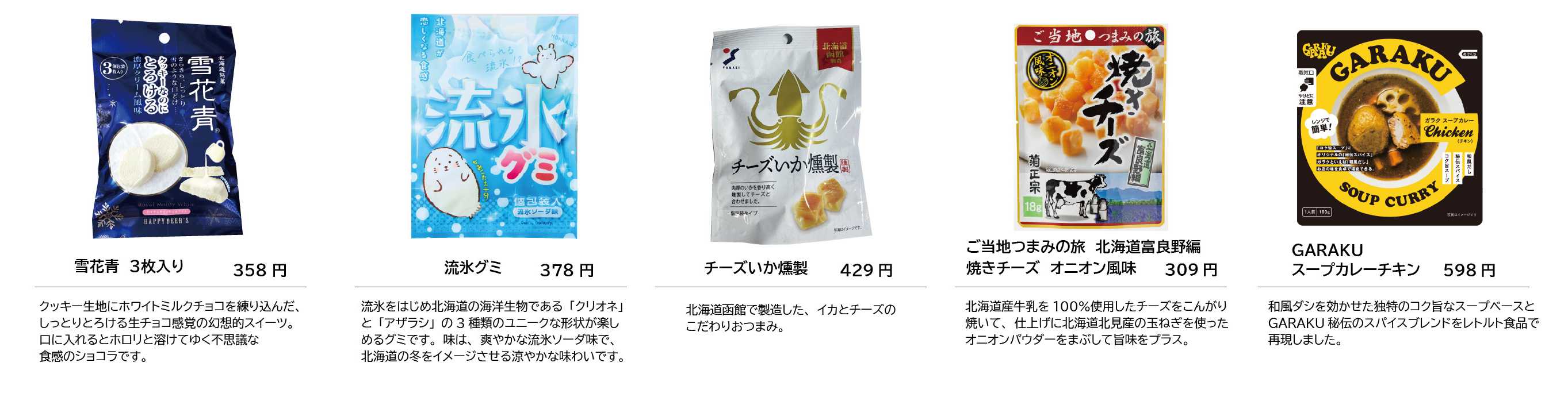 8-4北海道にちなんだ商品をラインナップ!