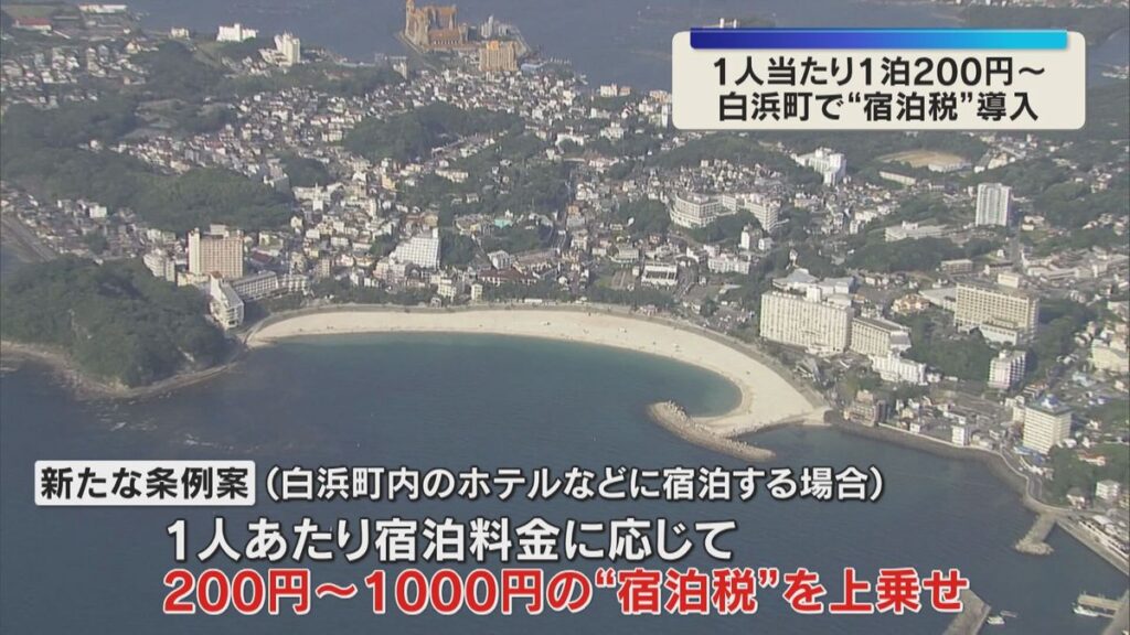 和歌山・白浜町議会が宿泊税の導入を可決 1人あたり1泊200円~1000円 12歳未満は対象外(2026年6月16日掲載)|YTV NEWS NNN 共有