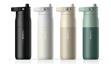 もはやガジェット 水分摂取量をリアルタイム計測 ドイツ生まれの水筒「BRITA LARQ」 内部も自動クリーニングで清潔