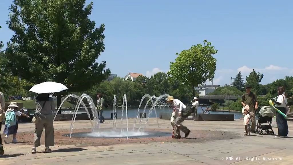 富山県内 各地で本格的な夏を思わせる青空 気温も高く