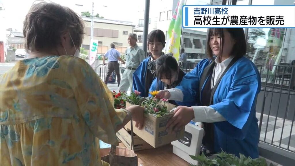 学校の農園で栽培した農産物を生徒が販売 吉野川高校【徳島】(2026年6月17日掲載)|JRT NEWS NNN 共有