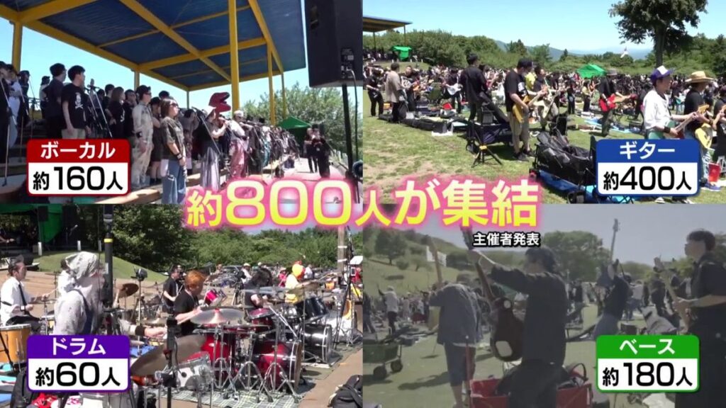 約800人ものロッカーが一斉に同じ楽曲を演奏 10回目となる『1000人ROCK FES.GUNMA 2026』が開催(2026年6月2日掲載)|日テレNEWS NNN 日本テレビ放送網