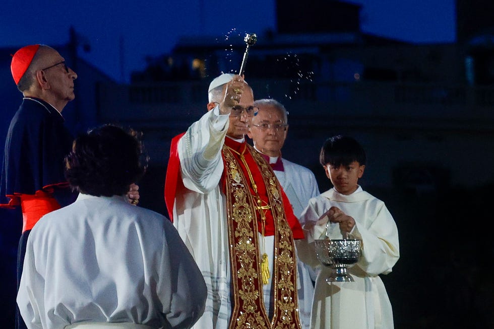 pope leo xiv presides at holy mass in the basilica of the holy family and inaugurates the tower of jesus christ