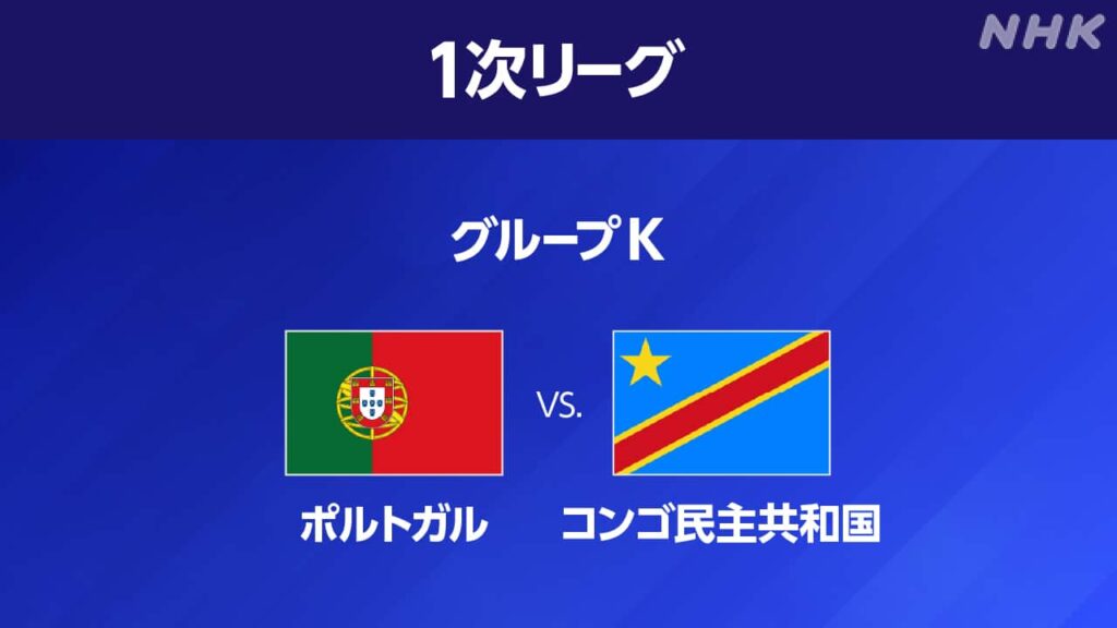 サッカーW杯 ポルトガル対コンゴ民主共和国は引き分け – NHKニュース サッカーW杯 ポルトガル対コンゴ民主共和国は引き分け - NHKニュース