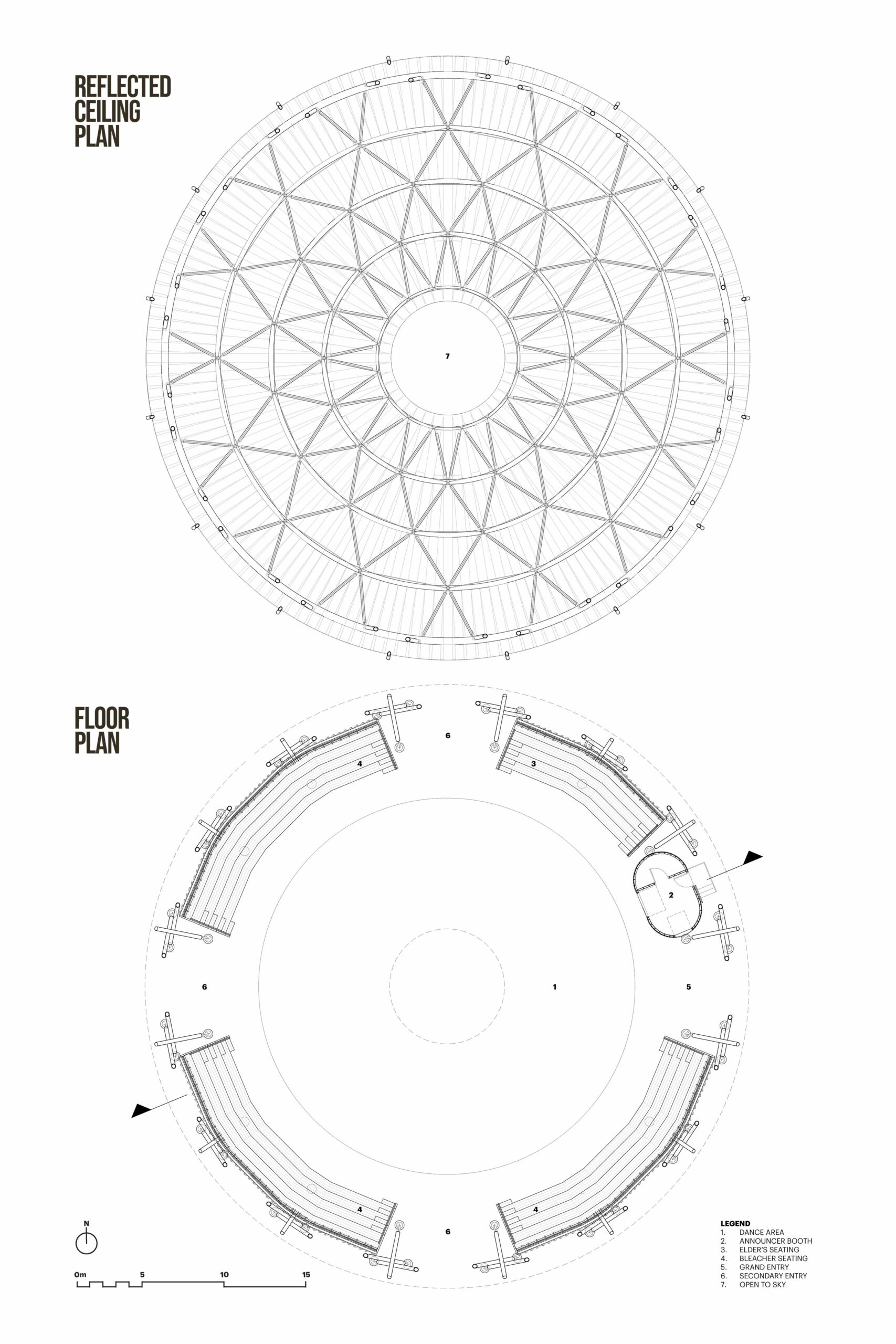 〈マスコペトゥング・パウワウ・アーバー（Muscowpetung Powwow Arbour）〉リチャード・クローカー（Richard Kroeker）オックスボウ・アーキテクチャー（Oxbow Architecture）