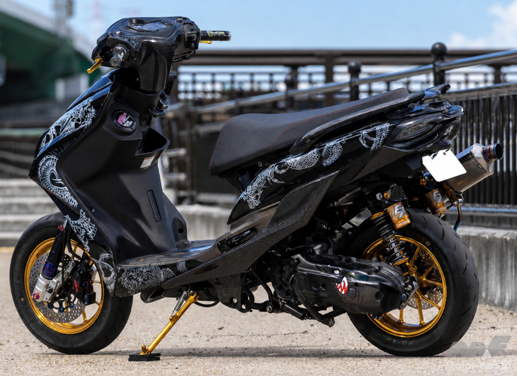 本場台湾でワンオフされた斬新な“龍”グラフィックを盛り込んだシグナスXカスタム | Motor Fan｜自動車情報のモーターファン