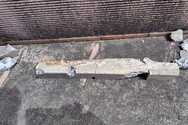 重さ5キロのコンクリ片落下 沖縄県糸満市役所 けが人なし