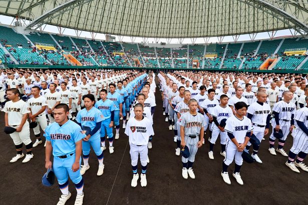 高校球児の夏始まる 夏の甲子園沖縄大会が開幕、56チームが頂点目指す