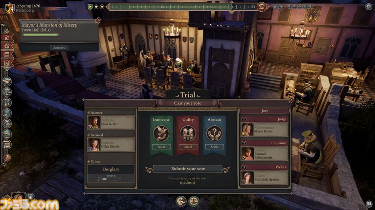 『The Guild - Europa 1410』商売や政治、ときには犯罪にも手を出して繁栄を目指せ。中世ヨーロッパ都市人生シムの体験版が配信開始