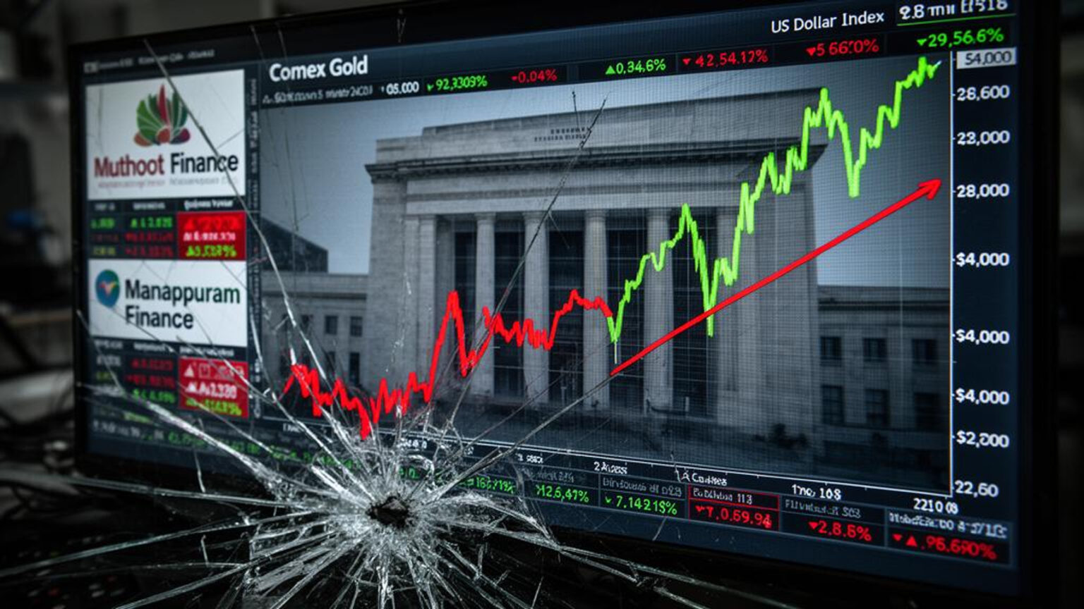 金価格急落でインドの金ローン関連株が大幅安、FRBタカ派見通しで4,000ドル割れ