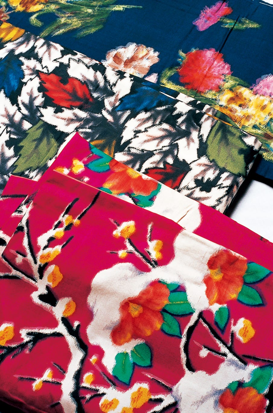 colorful floral fabric patterns in various designs