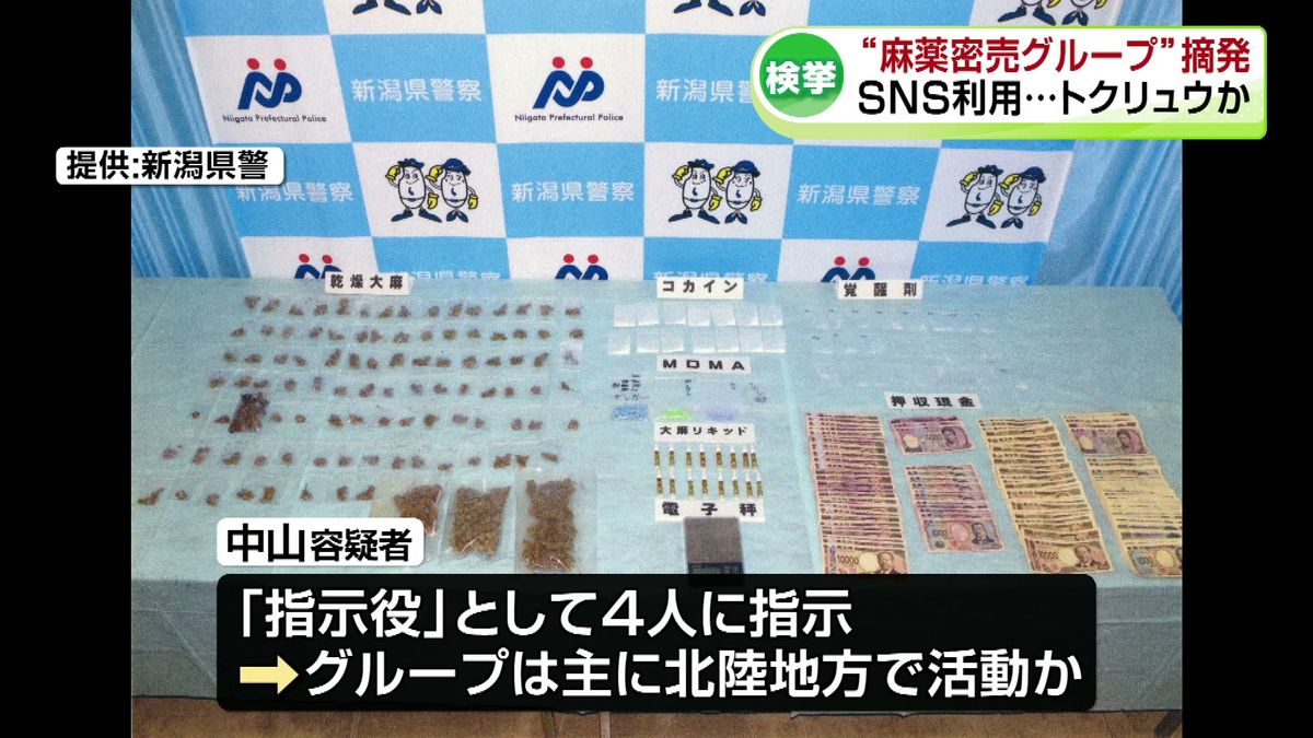 「トクリュウ」か　麻薬密売グループを摘発　SNSを利用し県内で麻薬を密売《新潟》