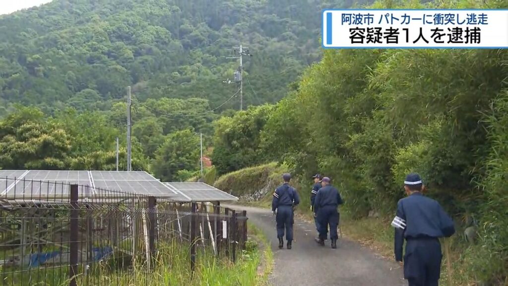 容疑者1人を逮捕 阿波市でパトカーに衝突し逃走【徳島】(2026年6月19日掲載)|JRT NEWS NNN 共有