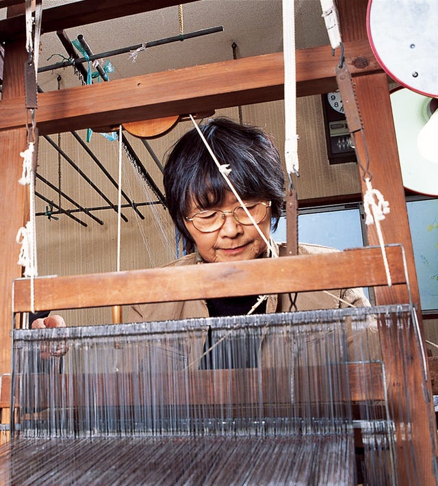 伊勢崎絣の製織