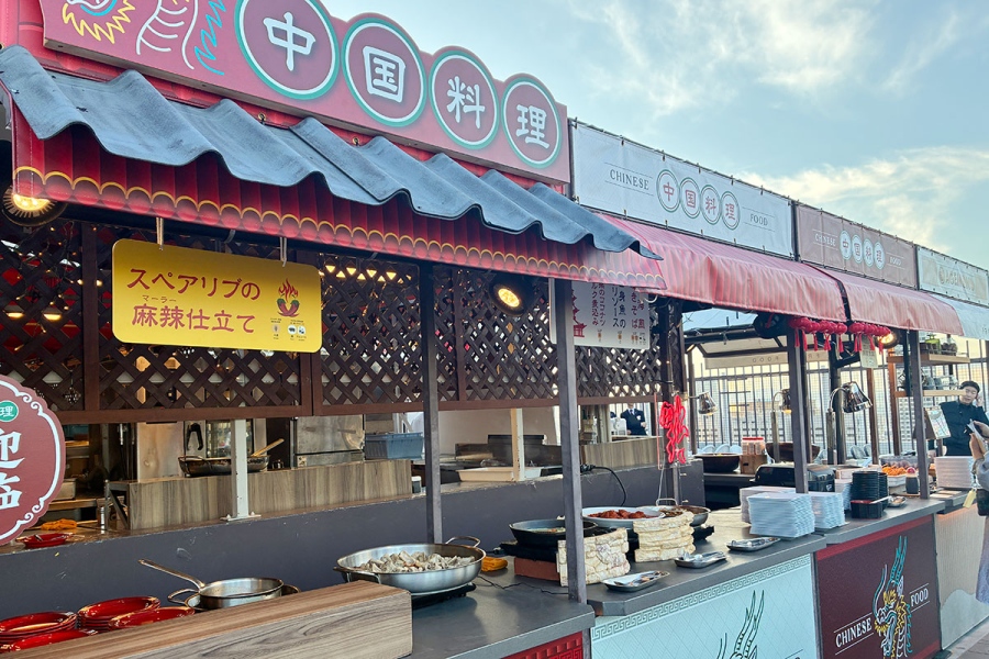今年は新たに「中国料理」が追加（阪急トップビアガーデン）