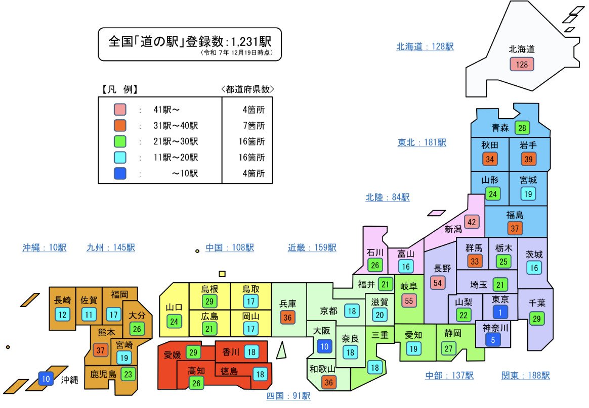 国土交通省「道の駅案内」