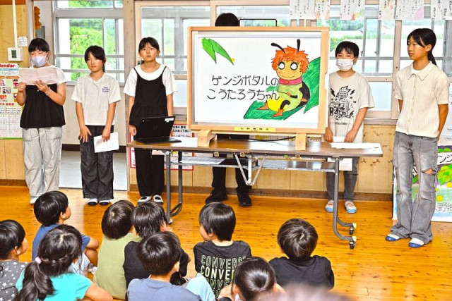 ホタルの一生 紙芝居に　地域づくり団体が制作、和歌山県田辺市長野