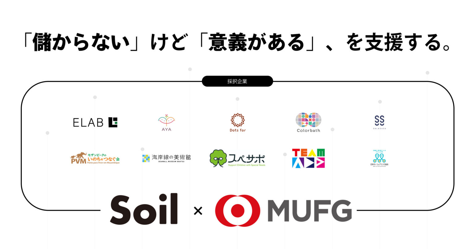 アフリカ農村開発や地域支援を後押し！Soil×MUFGが非営利・スタートアップ10団体を採択 - Africa Quest.com
