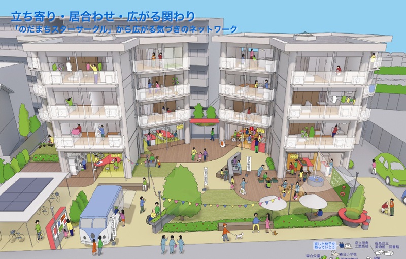 福島県のスターハウス再生プロポで仲建築設計スタジオが当選、現入居者への配慮や福祉の視点に評価 | BUNGA NET