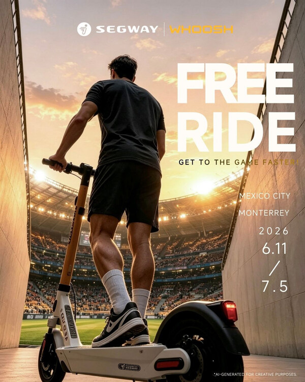 Segway and Whoosh Launch Free Ride Campaign Across Mexico During the 2026 Tournament World Cup to Support Urban Mobility | Segwayのプレスリリース