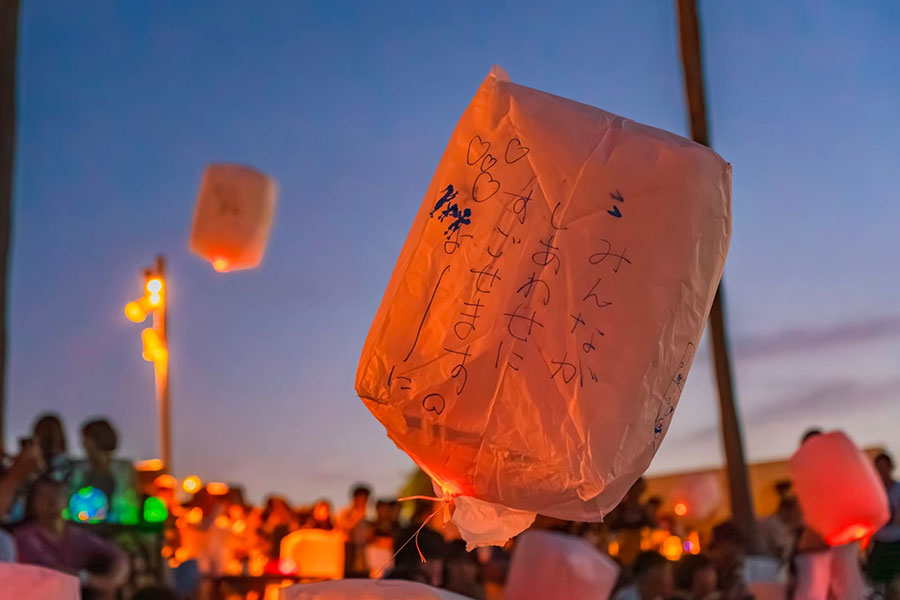 『泉州ビーチランタンフェス』の様子