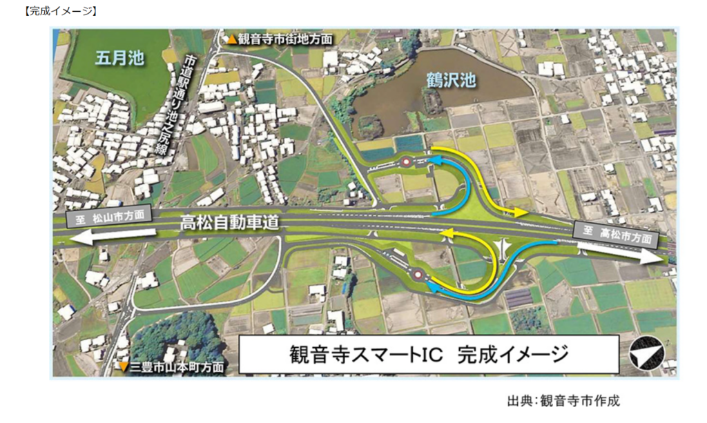 【便利に】高松道「観音寺スマートIC」が2026年7月4日に開通!24時間・全車種利用可能で観光や物流がさらに快適に | かがわ経済ニュース|経レポオンライン 【便利に】高松道「観音寺スマートIC」が2026年7月4日に開通!24時間・全車種利用可能で観光や物流がさらに快適に | かがわ経済ニュース|経レポオンライン